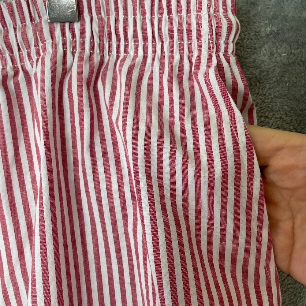 Lucky Brand Pants Womens‎ XL Red White Striped Wide Leg Beachy Lounge Nautical